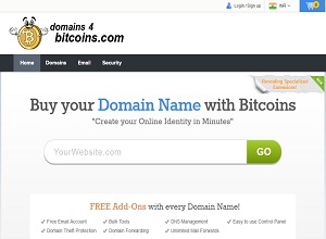 buy your domain names with bitcoin