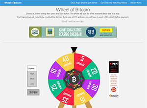 wheel of bitcoins free spins